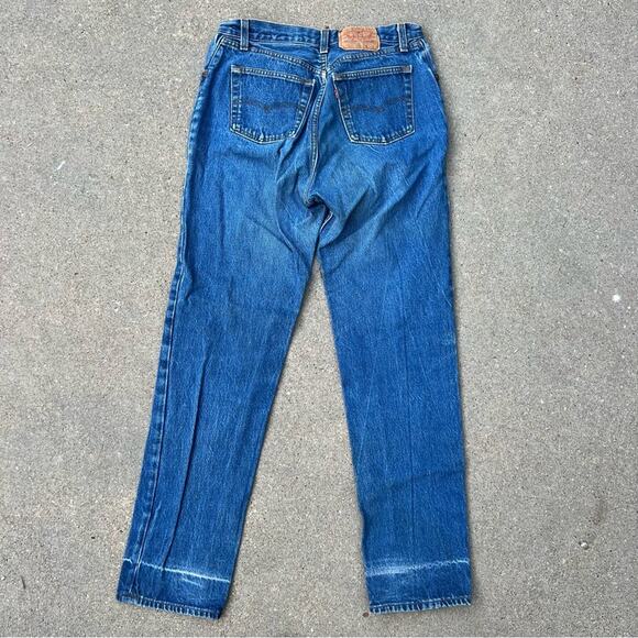 Vintage 80s Ladies Levi’s 501 6-button fly straight original jeans size 15 - Picture 3 of 12